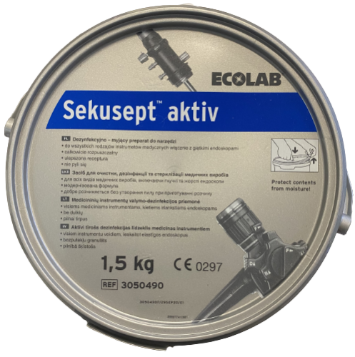 Ecolab Sekusept Aktiv 1,5kg - proszek do mycia i dezynfekcji narzędzi