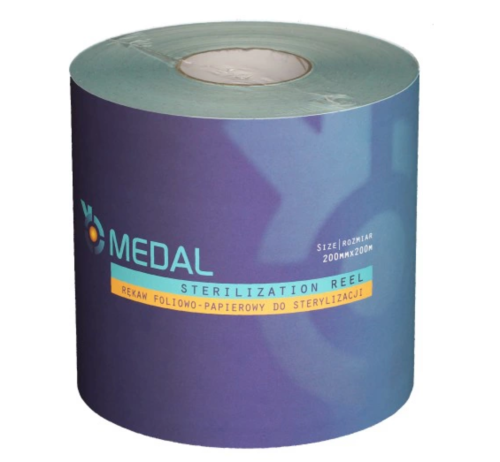 Rękaw do sterylizacji płaski 200mm x 200m Medal